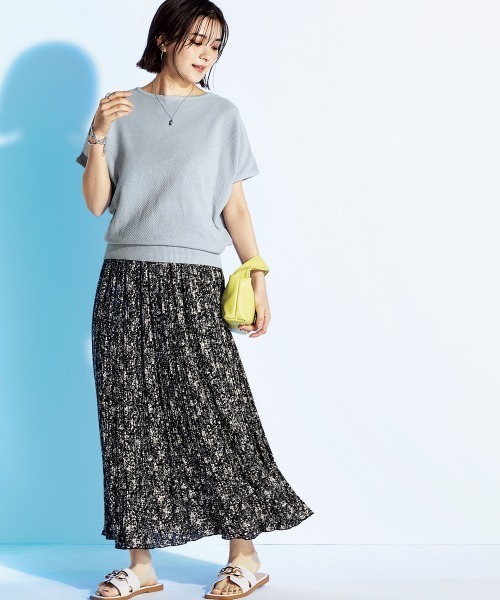 ニッセン スカート 小花柄プリーツスカート : ZOZOTOWN Yahoo!店
