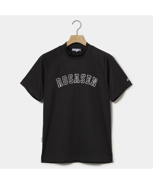 Rosasen シャツ 「Rosasen/GOLF」A-Line モックネック半袖シャツ
