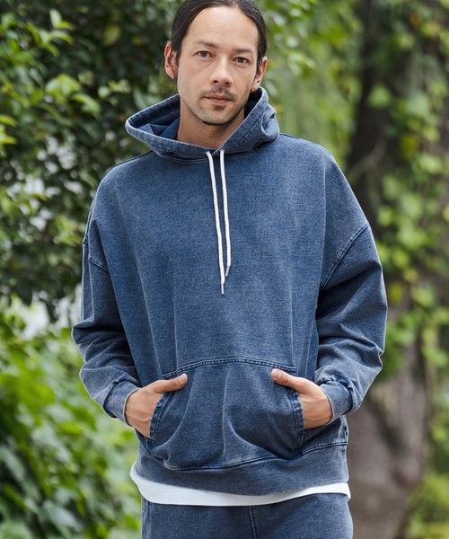 CAMBIO（カンビオ） パーカー mpa3512-ニットデニムプルパーカー