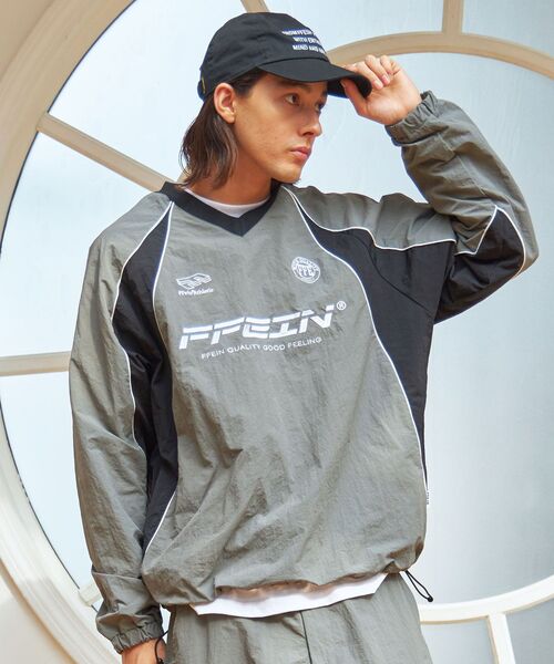 プルオーバーパーカー　ピステ ffein ナイロンジャケット 「FFEIN（フェイン）」配色切り替え