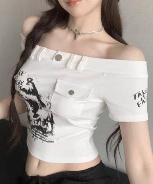 tシャツ A'GEM/9 × .kom 「.KOM/ドットケーオーエム」  デザイナースタイル半袖Tシャツ レディース A'GEM/9 × .kom 『.KOM/ドットケーオーエム』 ロゴデザイン半袖T