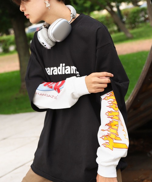 THRASHER（スラッシャー） tシャツ スリーブ ロゴ プリント 長袖 T