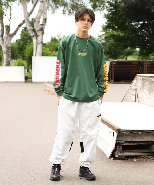 THRASHER（スラッシャー） tシャツ スリーブ ロゴ プリント 長袖 T