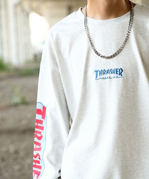 THRASHER（スラッシャー） tシャツ スリーブ ロゴ プリント 長袖 T