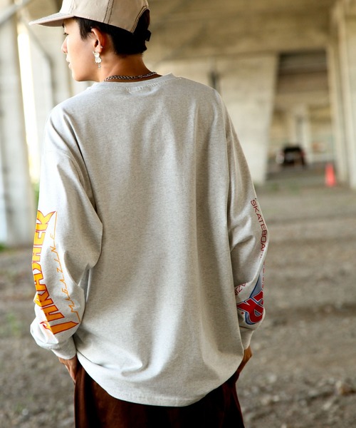 THRASHER（スラッシャー） tシャツ スリーブ ロゴ プリント 長袖 T