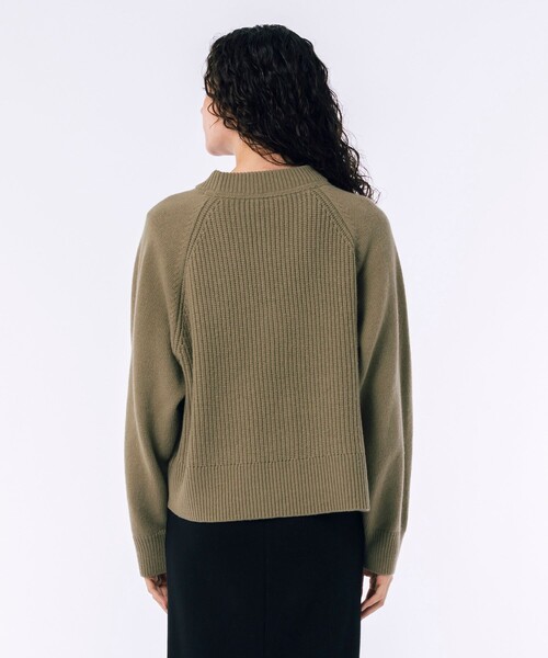 BEAMS（ビームス）【別注】LACOSTE / ジップアップ ニット