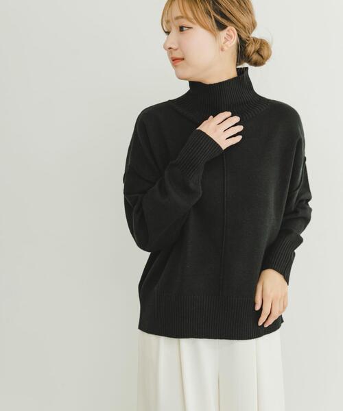 A.POC / ハイネックニット・セーター(薄手)/2/ナイロン/BLK/KK618/ブラック ITEMS URBANRESEARCH（アイテムズ アーバンリサーチ） ニット セーター