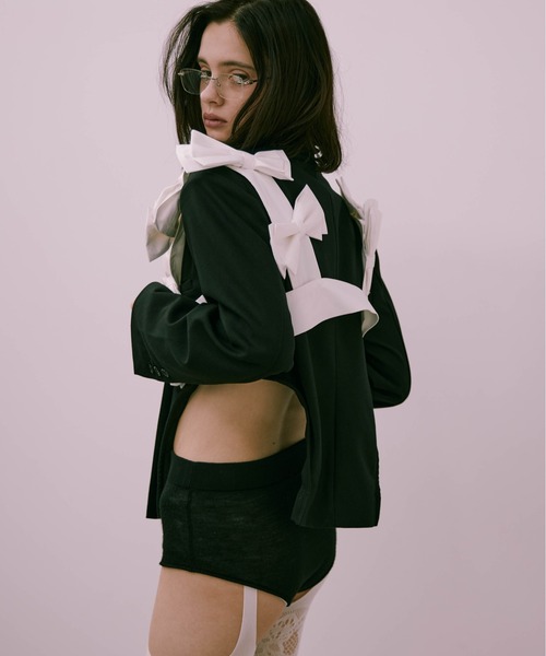 Carmelo リボンハーネス　ブラック Carmelo ベスト ジレ Ribbon harness / リボンハーネス