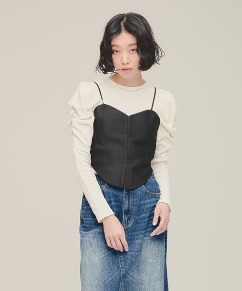 「eL」Glossy Bustier/151069 レディース | ブランド登録なし | 01