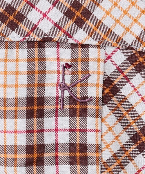 tシャツ 「90-100cm」ビスチェック トップス キッズ 子供服 女の子 