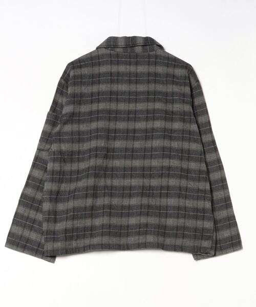 South2 West8」 チェック柄長袖ネルシャツ X-SMALL グレー メンズ 