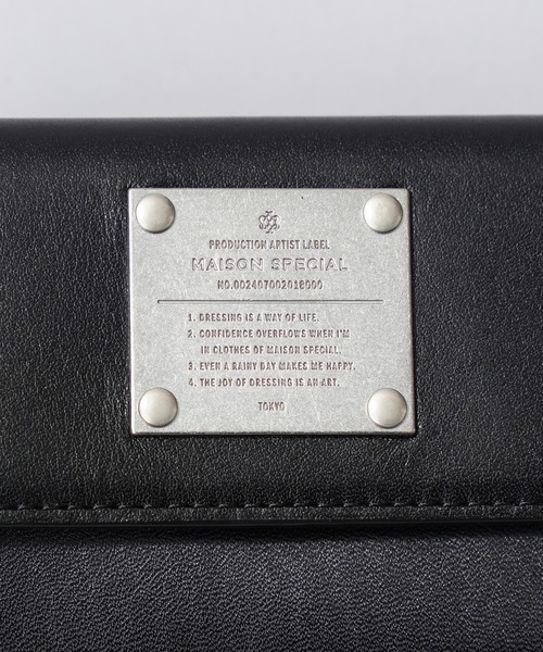 超美品⭐︎SOPO TRIFOLD WALLET⭐︎ MAISON SPECIAL 財布 「UNISEX」Metal Plate Trifold Wallet