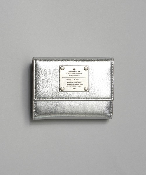MAISON SPECIAL 財布 「UNISEX」Metal Plate Trifold Wallet