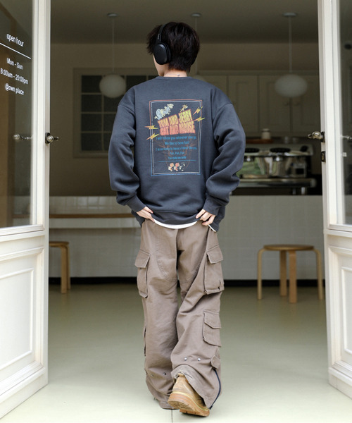 トレーナー スウェット 「neos」TOM＆JERRY トムとジェリー ルーズ