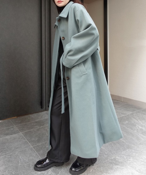 SOU•SOU キモノ袖 デザイン コート ガウン ウエストベルト N1475 SOU•SOU キモノ袖 デザイン コート ガウン ウエストベルト N1475