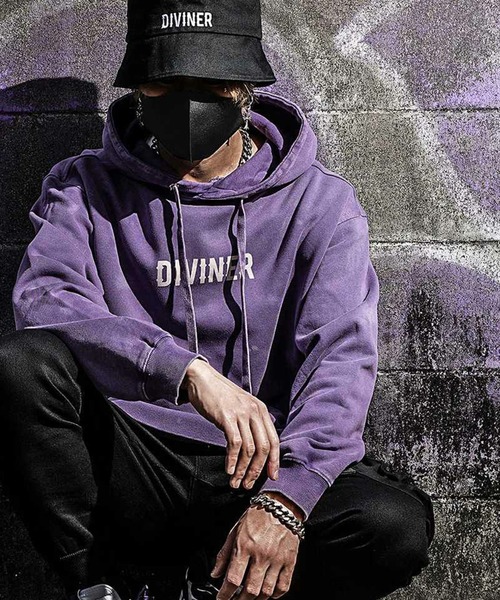 DIVINER（ディバイナー） パーカー Haze Hoodie（パープル） メンズ