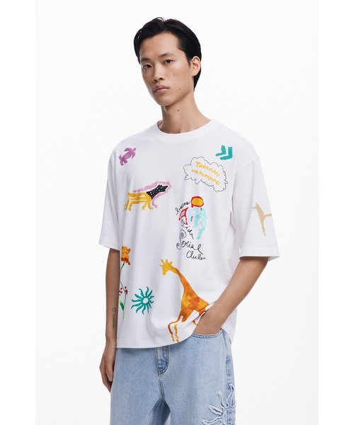 Desigual（デシグアル） tシャツ ROC Tシャツショートスリーブ メンズ