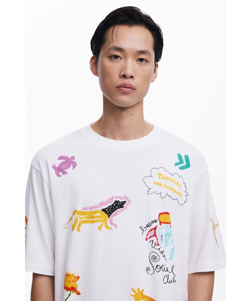 Desigual（デシグアル） tシャツ ROC Tシャツショートスリーブ メンズ