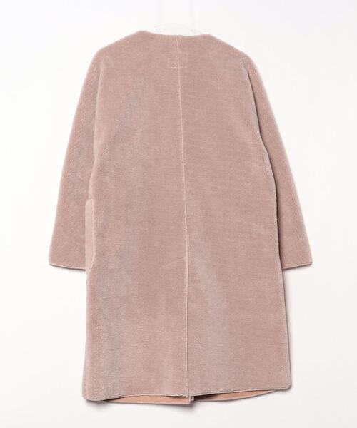 NANO universe（ナノ・ユニバース） ムートンコート FREE ピンク