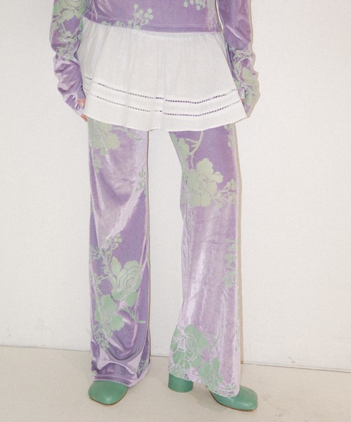 igi パンツ OPAL VELOUR PANTS / オパールベロアパンツ レディース
