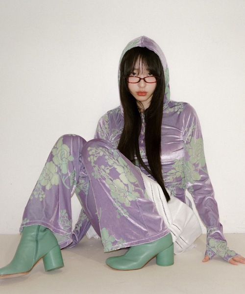 igi パンツ OPAL VELOUR PANTS / オパールベロアパンツ レディース