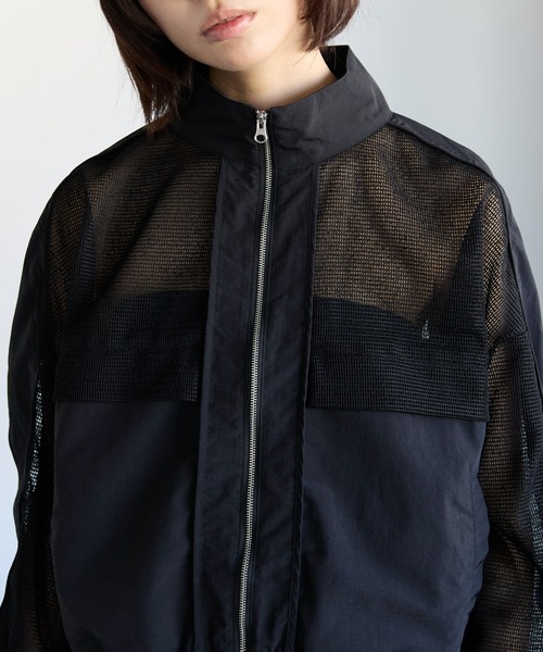 b3989【コルザ】レディース　トラックジャケット　MA-1　ブルゾン　黒　L adidas × Hattie Stewartアディダス ハティ スチュワートコラボ