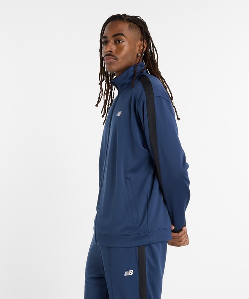ニューバランス　NB ニットトラックジャケット ニットトラックパンツ　ネイビー ニューバランス New Balance メンズ ニットジャケット ニットトラック