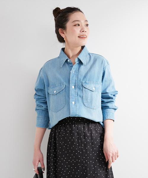 ブラウス シャツ LEE/リー DUNGAREES スタンダードワークシャツ レディース Lee ブラウス シャツ LEE/リー 別注 DUNGAREES スタンダード