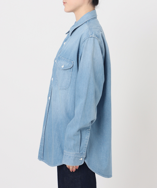 ブラウス シャツ LEE/リー 別注 DUNGAREES スタンダードワークシャツ レディース Lee ブラウス シャツ LEE/リー 別注 DUNGAREES スタンダード