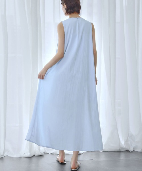 LOWO ワンピース ノースリーブAラインワンピース : ZOZOTOWN Yahoo!店