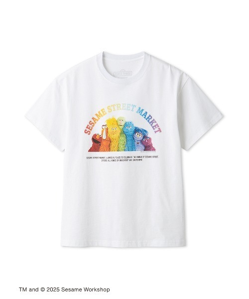 tシャツ 「UNISEX」キャラクターアートTシャツ（RAINBOW） レディース メンズ