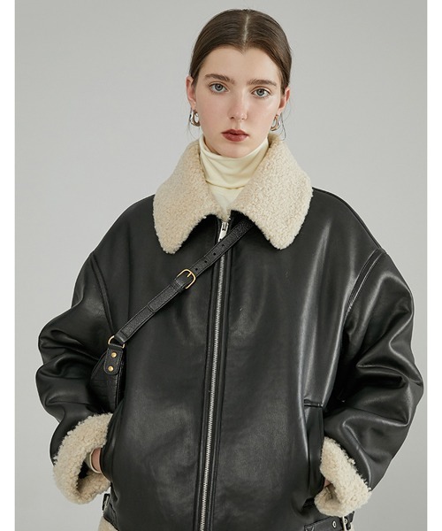 K様 ファノストゥディオズ ジップアップブルゾン キルティング 29980円 ボアカラーキルティングブルゾン FD22M008【Fano Studios