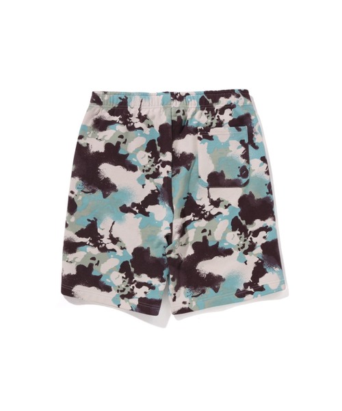 A BATHING APE パンツ MAP CAMO REGULAR FIT SHARK SWEAT SHORTS