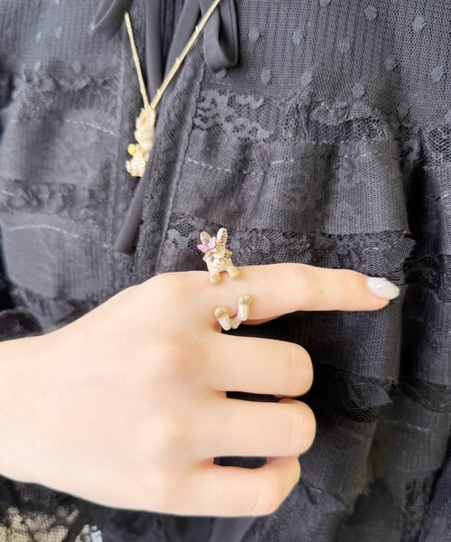 アナスイうさぎ指輪１２号 ANNA SUI 指輪 リング うさぎ モチーフ レディース : ZOZOTOWN