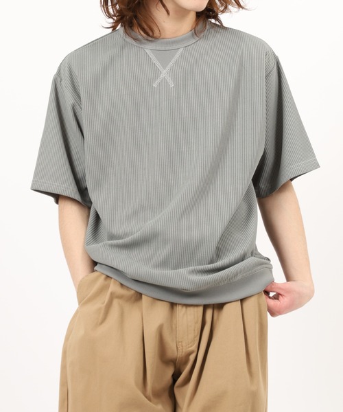 tシャツ 無地 テレコリブ ワイド ワッフル 半袖Tシャツ メンズ レディース | ブランド登録なし | 04