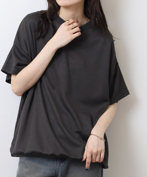 tシャツ 無地 テレコリブ ワイド ワッフル 半袖Tシャツ メンズ レディース | ブランド登録なし | 23