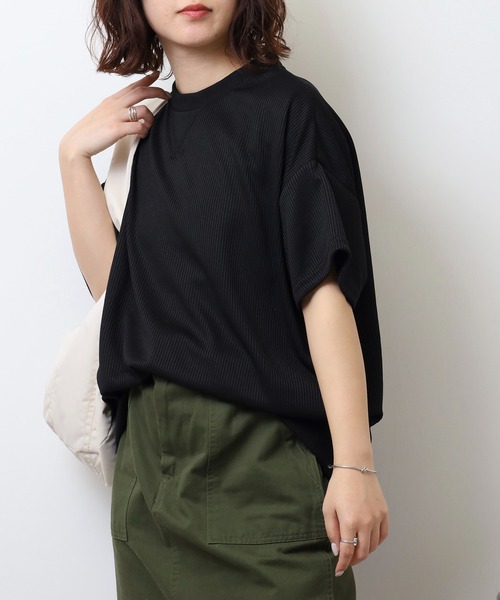 tシャツ 無地 テレコリブ ワイド ワッフル 半袖Tシャツ メンズ レディース | ブランド登録なし | 19