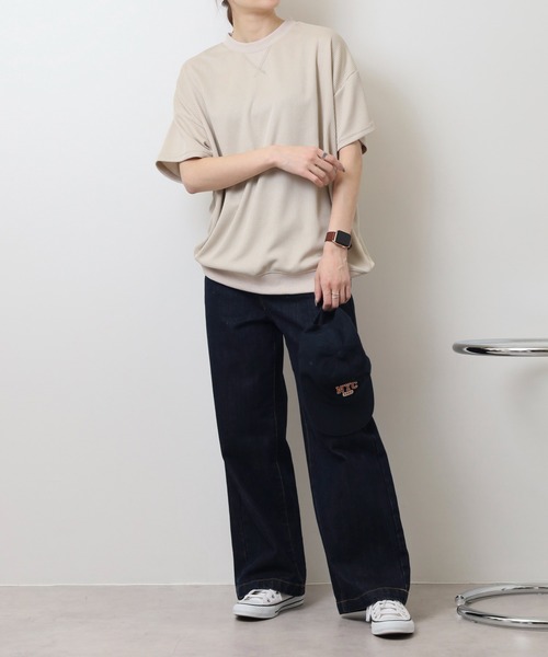 tシャツ 無地 テレコリブ ワイド ワッフル 半袖Tシャツ メンズ レディース | ブランド登録なし | 10