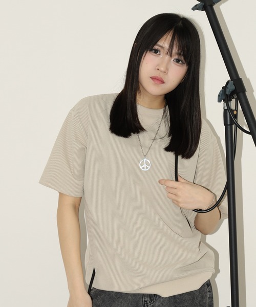 tシャツ 無地 テレコリブ ワイド ワッフル 半袖Tシャツ メンズ レディース | ブランド登録なし | 12