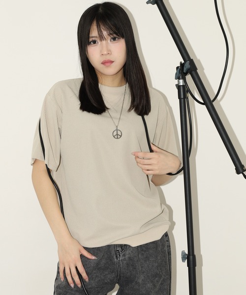 tシャツ 無地 テレコリブ ワイド ワッフル 半袖Tシャツ メンズ レディース | ブランド登録なし | 13