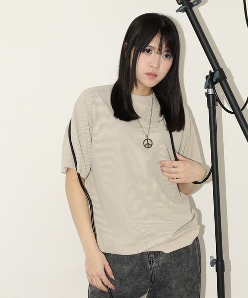tシャツ 無地 テレコリブ ワイド ワッフル 半袖Tシャツ メンズ レディース | ブランド登録なし | 14