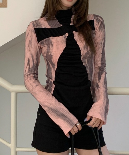 ViViDAY tシャツ 「春新色追加」十字架長袖tシャツ レディース