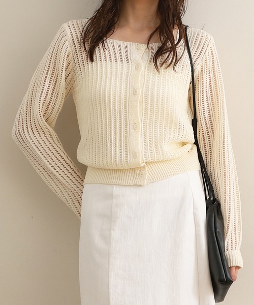 NOAHL（ノアル） ニット セーター 「NOAHL」スクエアネックメッシュ