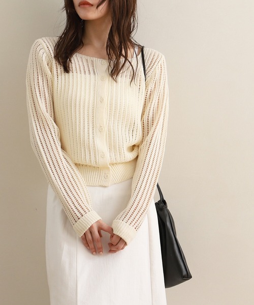 NOAHL（ノアル） ニット セーター 「NOAHL」スクエアネックメッシュ