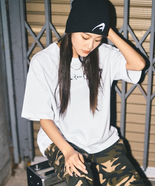 tシャツ ヴィンテージライクボックスシルエット短丈プリントTシャツ