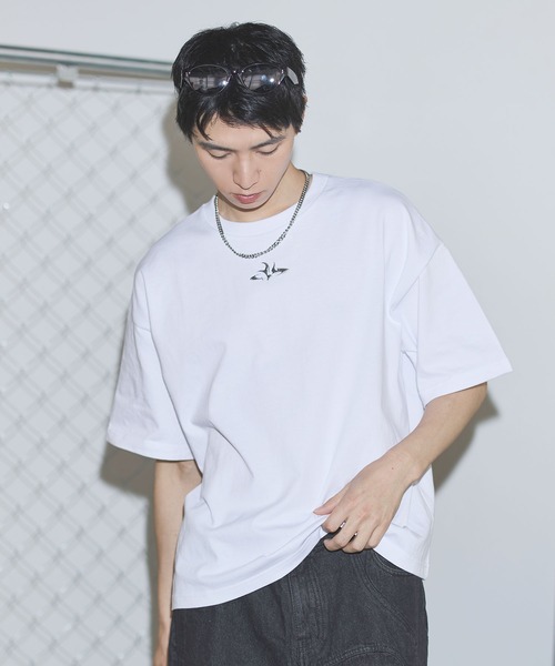 tシャツ ヴィンテージライクボックスシルエット短丈プリントT