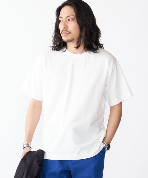SHIPS: COOLMAX(R) ロールネック ソリッド Tシャツ SHIPS tシャツ SHIPS: COOLMAX(R) ロールネック ソリッド T
