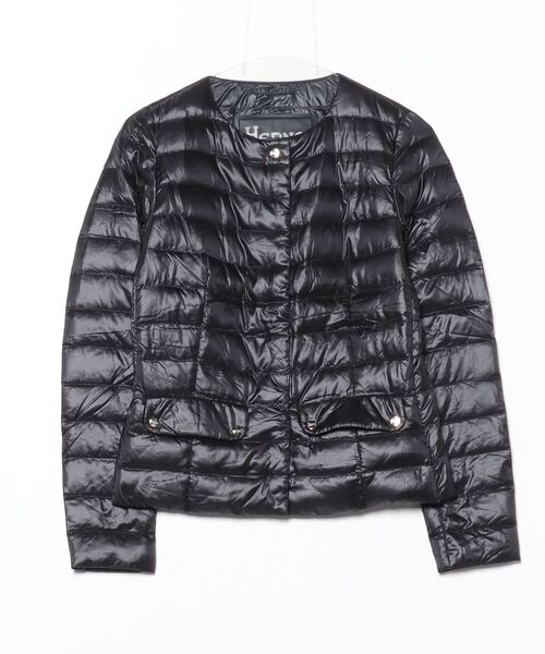 HERNO ヘルノ ダウンジャケット40 ブラック HERNO（ヘルノ） ダウンジャケット 40 ブラック レディース : ZOZOTOWN