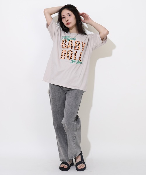 BABYDOLL（ベビードール） tシャツ 「綿100％」 親子お揃い ヒョウ柄