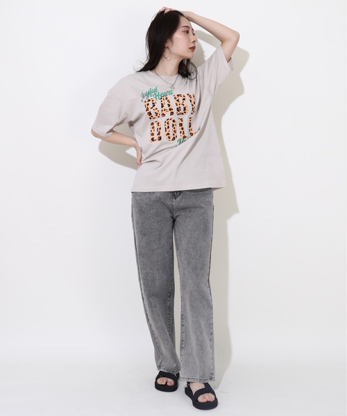 BABYDOLL（ベビードール） tシャツ 「綿100％」 親子お揃い ヒョウ柄
